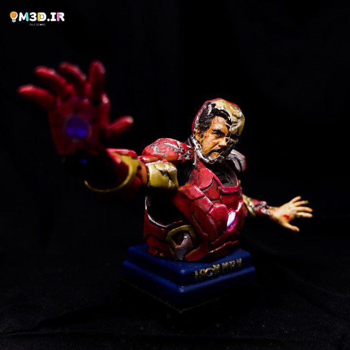 دانلود مدل سه بعدی نیم تنه ironman bust